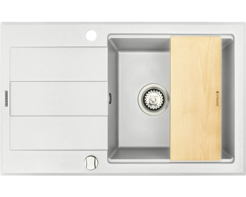 Žulový dřez s prkénkem