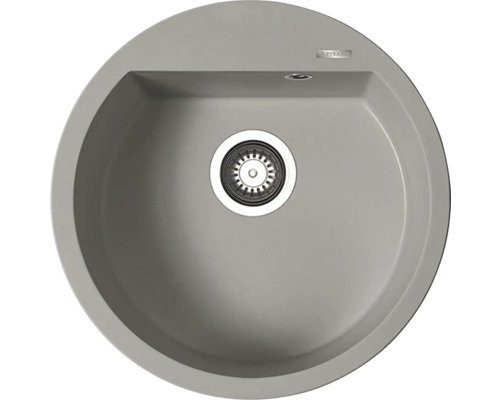 Dřez Pyramis ALAZIA 510 šedá 070107011 Kulatý kuchyňský dřez s odtokem