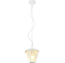 Bílé závěsné svítidlo s řetězem