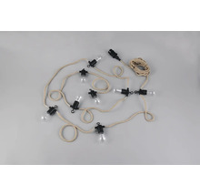 Světelný řetěz s žárovkami a textilním kabelem