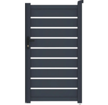 Hliníková zahradní branka s vodorovnými lamelami