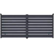 Hliníková zahradní branka s vodorovnými lamelami