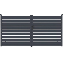 Hliníková zahradní branka s vodorovnými lamelami