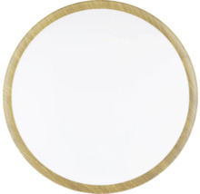 Kulaté LED stropní svítidlo s dřevěným rámem