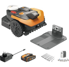 Robotická sekačka Worx Landroid Vision s nabíjecí stanicí, baterií, napájecím zdrojem a upevňovacím materiálem