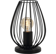 Dekorativní stolní lampa se stínidlem v klecovém provedení a světelným zdrojem