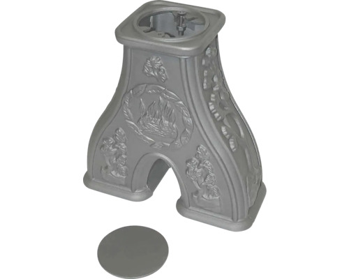 Podstavec kamen s ozdobami a krytem