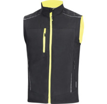 Černá pracovní vesta se zipem a kapsami