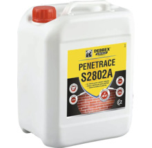 Hloubkový penetrační nátěr Debbex Penetrace S2802A v bílé plastové nádobě s červeným víkem