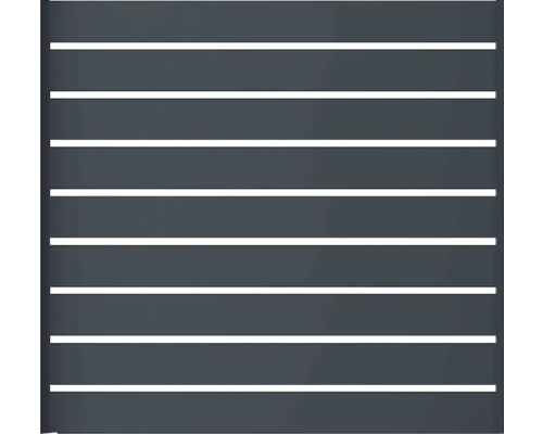 Plotový prvek s vodorovnými lamelami