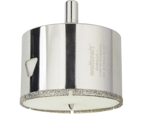 Wolfcraft diamantová děrovka, průměr 74 milimetrů