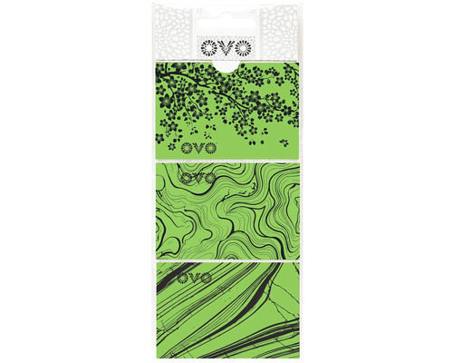 Smršťovací košilky na velikonoční vajíčka OVO zelené OVOS Decor Samolepka z dřevěné dýhy se vzory