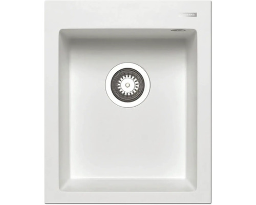 Dřez Pyramis ISTROS 500 bílá 070043111 Dřez z kamenného materiálu s odtokovou soupravou