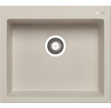 Kuchyňský dřez z umělého kamene s odtokovou armaturou