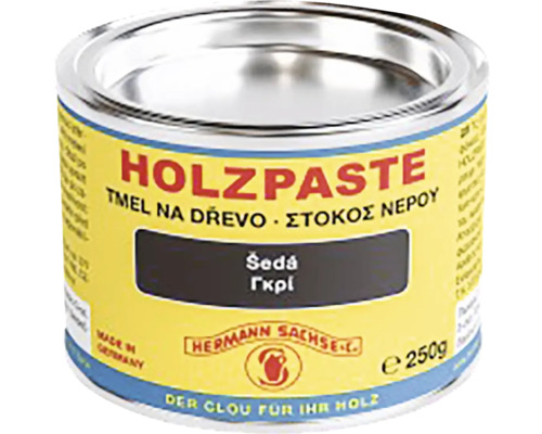 Hermann Sachse tmel na dřevo, 250 gramů, šedý, pro opravu dřevěných povrchů.