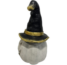 Dekorativní halloweenská figurka dýně s čarodějnickým kloboukem