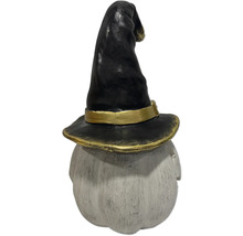 Dekorativní halloweenská figurka: dýně s čarodějnickým kloboukem