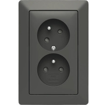 Dvojitá zásuvka pro montáž na stěnu