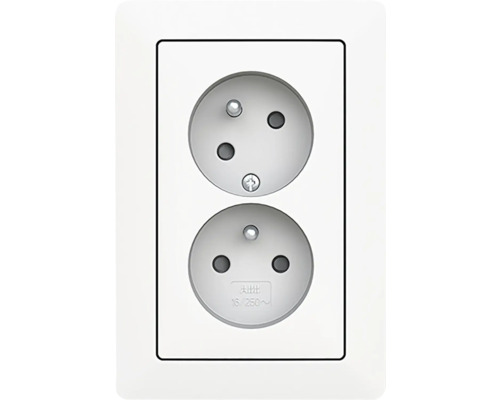 Dvojitá zásuvka pro vnitřní použití