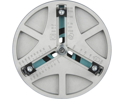 Nastavovací šablona pro určení správného průměru