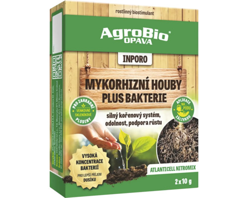 AgroBio Opava Mykorhizní houby plus bakterie produktové balení pro zahradní a skleníkové rostliny