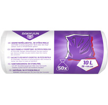 Kosmetické odpadkové sáčky, 50 kusů v roli, objem 10 litrů