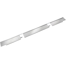 Kovový okraj trávníku, třídílná sada se zásuvným systémem pro lemování záhonů.