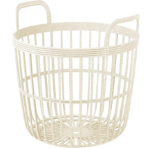 Kulatý plastový koš na prádlo s držadly