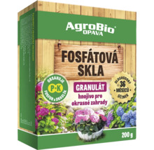 AgroBio Opava Fosfátové sklo hnojivo pro okrasné zahrady, 200 gramů balení