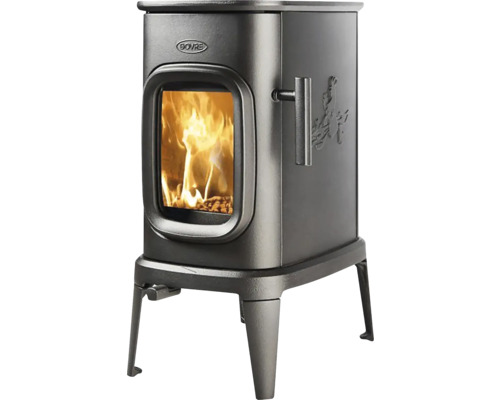 Kamna na dřevo s topeništěm a logem Dovre