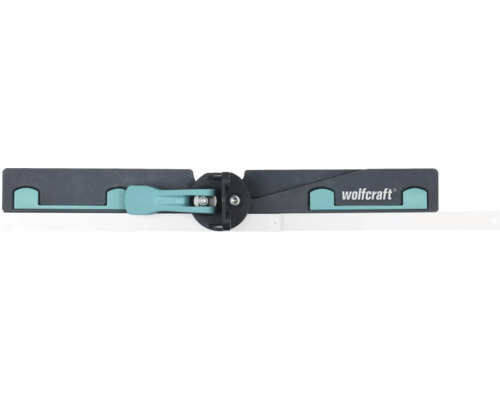 Pokosník wolfcraft z plastu pro měření a přenášení úhlů s aretační páčkou.