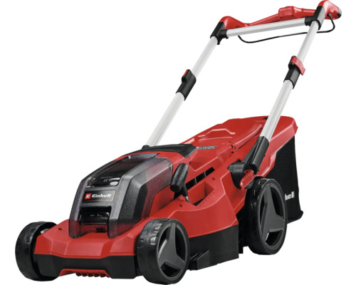 Červená akumulátorová sekačka na trávu Einhell