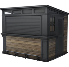 Zahradní bar s dveřmi a oknem