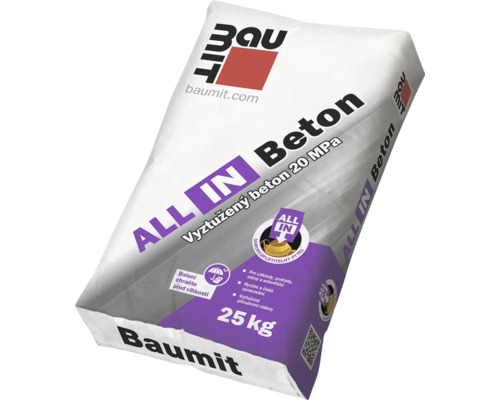 Balení betonu Baumit All In, 25 kilogramů