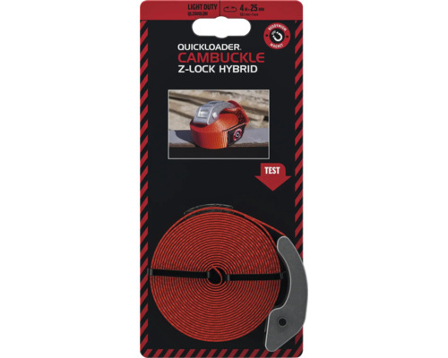 Ráčnový popruh Quickloader se sponou, čtyři metry dlouhý a neodymový magnet