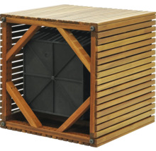 Dřevěná bedna s vložkou pro zahradní jezírko