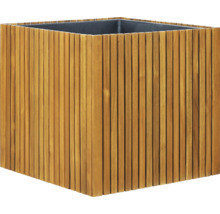 Čtvercový květináč ze dřeva