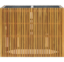 Dvojitý květináč z dřevěných lamel