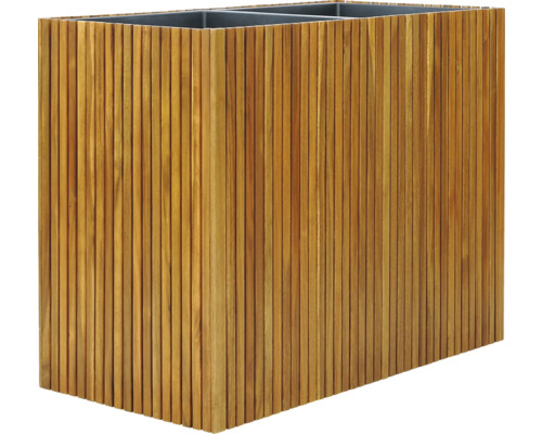 Dřevěný květináč s vložkou