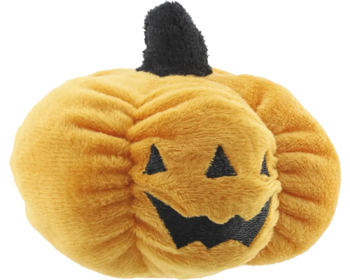 Plyšová dýně s obličejem s motivem Halloween