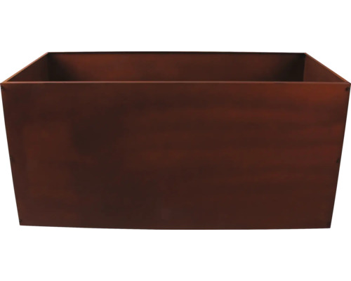 Čtvercový květináč z kovu