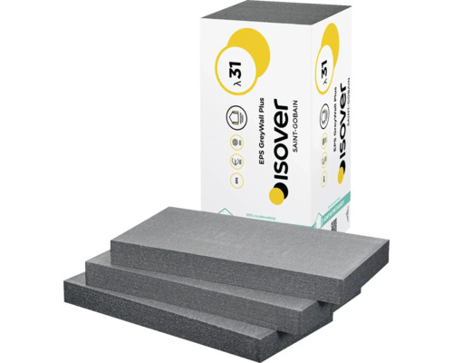 Fasádní izolační desky Isover EPS GreyWall Plus s obalem