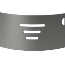 Šedá sprchová stěna s výřezy