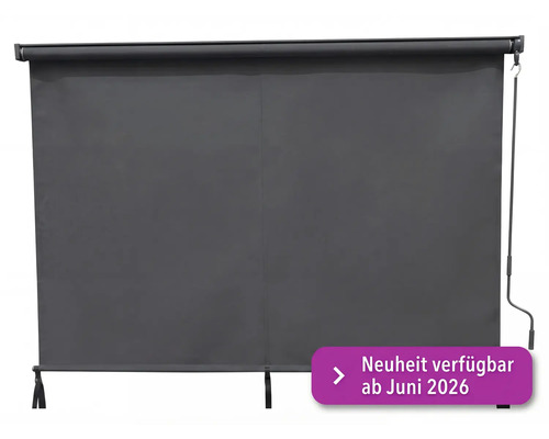 Kazetová markýza Levante 4 x 3 m antracit Tmavě šedá roleta pro okna a dveře