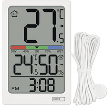 Digitální vnitřní a venkovní teploměr s ukazatelem vlhkosti