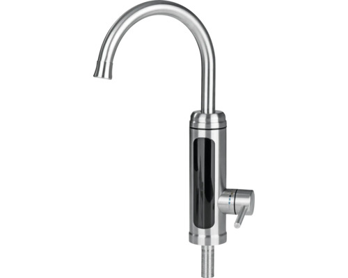 Nerezová kuchyňská baterie s průtokovým ohřívačem vody