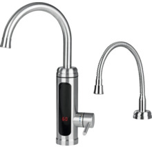 Elektrická vodovodní baterie s digitálním ukazatelem teploty a flexibilním výtokem