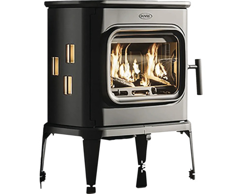 Krbová kamna s hořícím dřevem