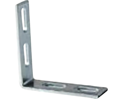 Rohový spojovací prvek s podélnými otvory pro upevnění součástí