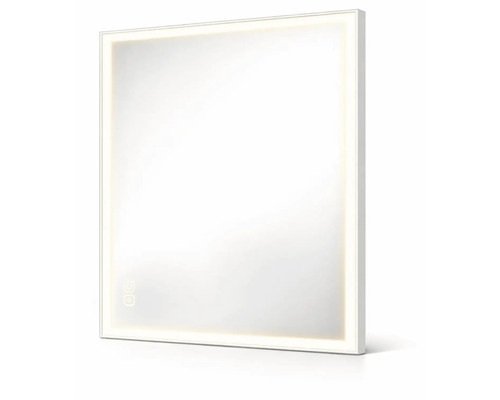 Čtvercové zrcadlo s integrovaným osvětlením do koupelny